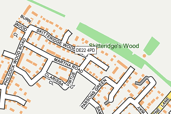 DE22 4PD map - OS OpenMap – Local (Ordnance Survey) DE22 4PD map - OS OpenMap – Local (Ordnance Survey)