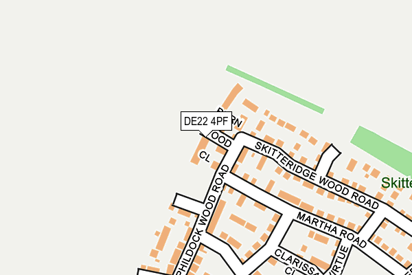 DE22 4PF map - OS OpenMap – Local (Ordnance Survey) DE22 4PF map - OS OpenMap – Local (Ordnance Survey)
