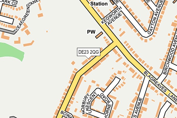 DE23 2QG map - OS OpenMap – Local (Ordnance Survey) DE23 2QG map - OS OpenMap – Local (Ordnance Survey)