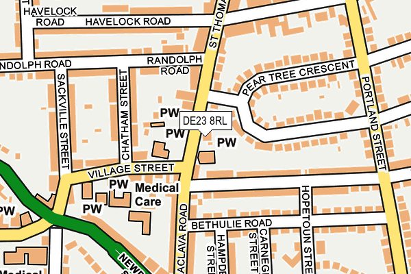 DE23 8RL map - OS OpenMap – Local (Ordnance Survey) DE23 8RL map - OS OpenMap – Local (Ordnance Survey)