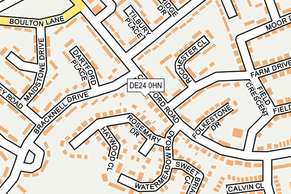DE24 0HN map - OS OpenMap – Local (Ordnance Survey) DE24 0HN map - OS OpenMap – Local (Ordnance Survey)