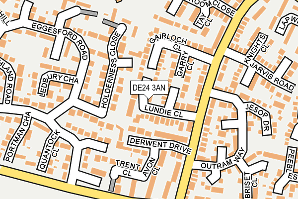 DE24 3AN map - OS OpenMap – Local (Ordnance Survey) DE24 3AN map - OS OpenMap – Local (Ordnance Survey)