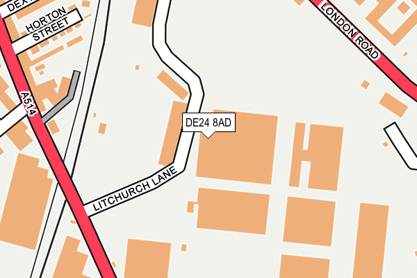 DE24 8AD map - OS OpenMap – Local (Ordnance Survey) DE24 8AD map - OS OpenMap – Local (Ordnance Survey)