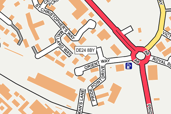 DE24 8BY map - OS OpenMap – Local (Ordnance Survey) DE24 8BY map - OS OpenMap – Local (Ordnance Survey)