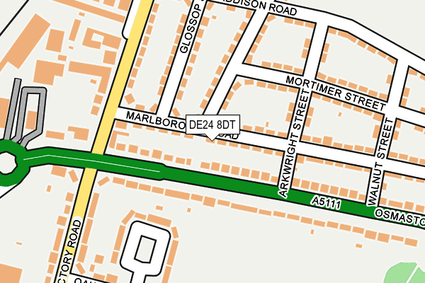 DE24 8DT map - OS OpenMap – Local (Ordnance Survey) DE24 8DT map - OS OpenMap – Local (Ordnance Survey)