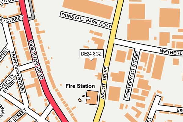 DE24 8GZ map - OS OpenMap – Local (Ordnance Survey) DE24 8GZ map - OS OpenMap – Local (Ordnance Survey)