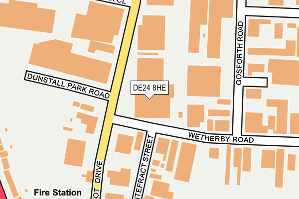 DE24 8HE map - OS OpenMap – Local (Ordnance Survey) DE24 8HE map - OS OpenMap – Local (Ordnance Survey)