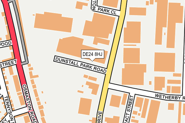 DE24 8HJ map - OS OpenMap – Local (Ordnance Survey) DE24 8HJ map - OS OpenMap – Local (Ordnance Survey)