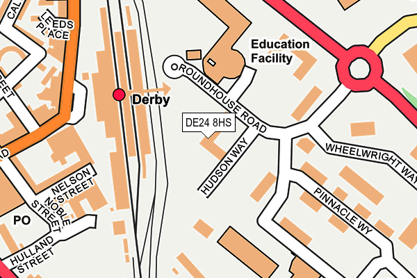 DE24 8HS map - OS OpenMap – Local (Ordnance Survey) DE24 8HS map - OS OpenMap – Local (Ordnance Survey)