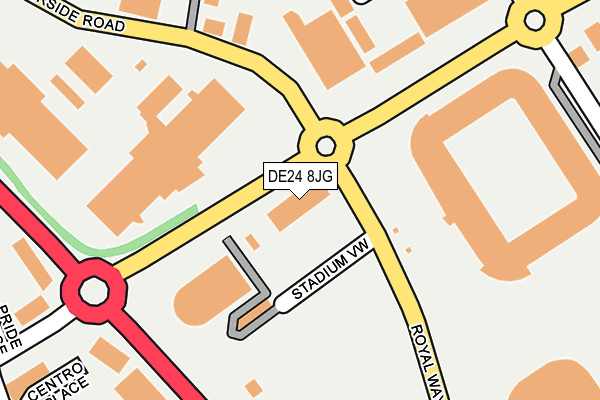 DE24 8JG map - OS OpenMap – Local (Ordnance Survey) DE24 8JG map - OS OpenMap – Local (Ordnance Survey)