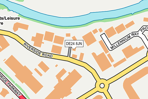DE24 8JN map - OS OpenMap – Local (Ordnance Survey) DE24 8JN map - OS OpenMap – Local (Ordnance Survey)