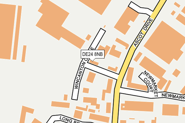 DE24 8NB map - OS OpenMap – Local (Ordnance Survey) DE24 8NB map - OS OpenMap – Local (Ordnance Survey)