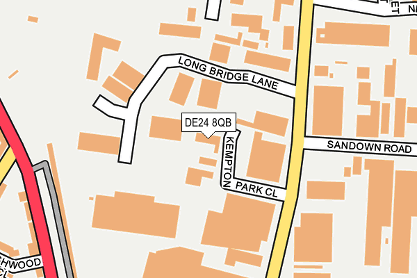 DE24 8QB map - OS OpenMap – Local (Ordnance Survey) DE24 8QB map - OS OpenMap – Local (Ordnance Survey)