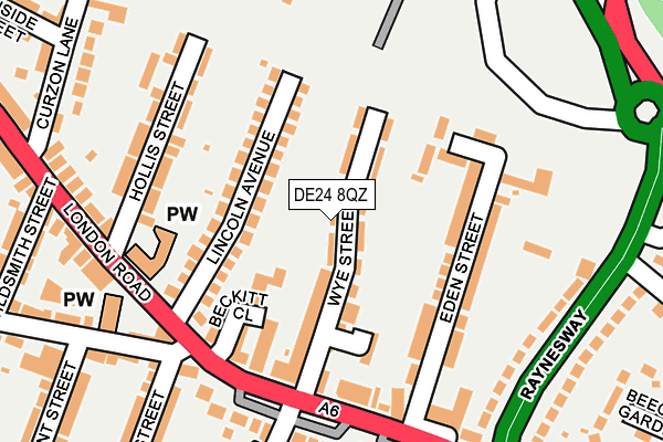 DE24 8QZ map - OS OpenMap – Local (Ordnance Survey) DE24 8QZ map - OS OpenMap – Local (Ordnance Survey)