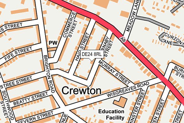 DE24 8RL map - OS OpenMap – Local (Ordnance Survey) DE24 8RL map - OS OpenMap – Local (Ordnance Survey)