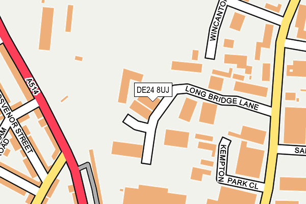 DE24 8UJ map - OS OpenMap – Local (Ordnance Survey) DE24 8UJ map - OS OpenMap – Local (Ordnance Survey)