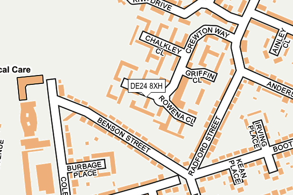 DE24 8XH map - OS OpenMap – Local (Ordnance Survey) DE24 8XH map - OS OpenMap – Local (Ordnance Survey)