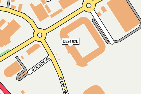DE24 8XL map - OS OpenMap – Local (Ordnance Survey) DE24 8XL map - OS OpenMap – Local (Ordnance Survey)