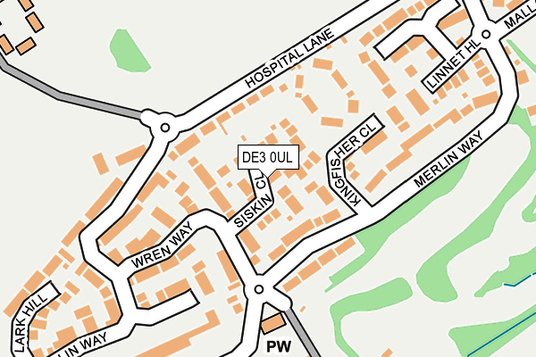 DE3 0UL map - OS OpenMap – Local (Ordnance Survey) DE3 0UL map - OS OpenMap – Local (Ordnance Survey)