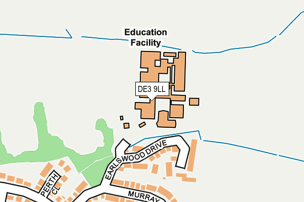 DE3 9LL map - OS OpenMap – Local (Ordnance Survey) DE3 9LL map - OS OpenMap – Local (Ordnance Survey)