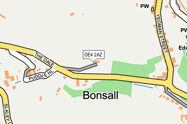 DE4 2AZ map - OS OpenMap – Local (Ordnance Survey) DE4 2AZ map - OS OpenMap – Local (Ordnance Survey)