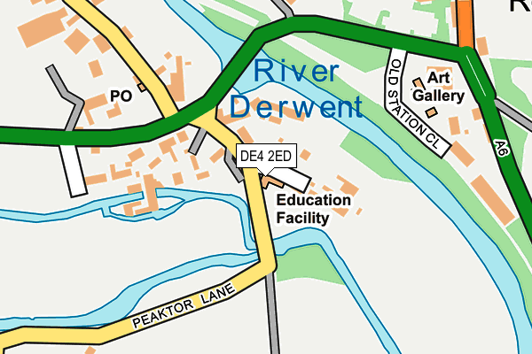 DE4 2ED map - OS OpenMap – Local (Ordnance Survey) DE4 2ED map - OS OpenMap – Local (Ordnance Survey)