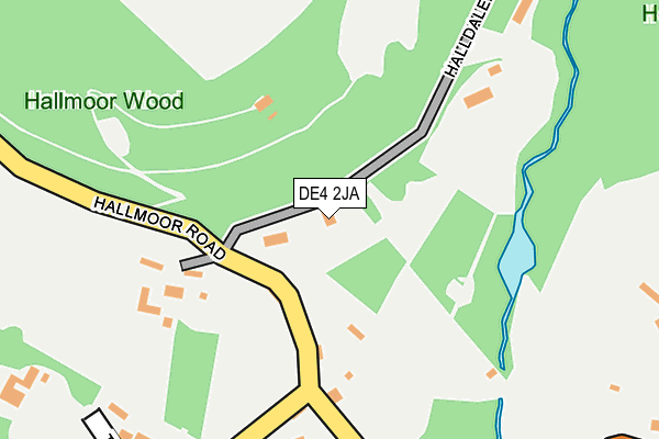 DE4 2JA map - OS OpenMap – Local (Ordnance Survey) DE4 2JA map - OS OpenMap – Local (Ordnance Survey)