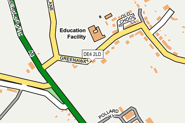 DE4 2LD map - OS OpenMap – Local (Ordnance Survey) DE4 2LD map - OS OpenMap – Local (Ordnance Survey)