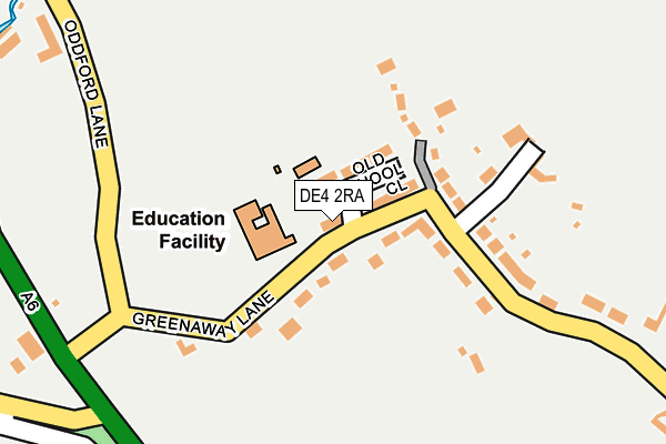 DE4 2RA map - OS OpenMap – Local (Ordnance Survey) DE4 2RA map - OS OpenMap – Local (Ordnance Survey)