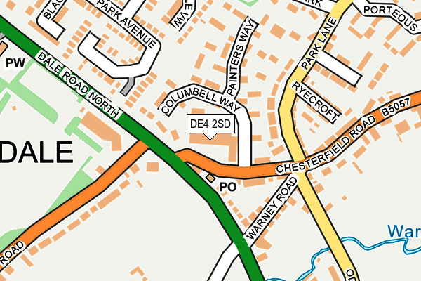 DE4 2SD map - OS OpenMap – Local (Ordnance Survey) DE4 2SD map - OS OpenMap – Local (Ordnance Survey)