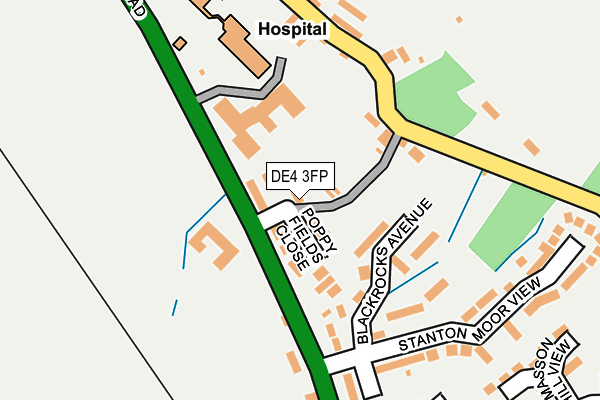 DE4 3FP map - OS OpenMap – Local (Ordnance Survey) DE4 3FP map - OS OpenMap – Local (Ordnance Survey)