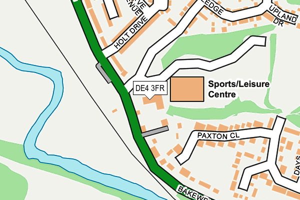 DE4 3FR map - OS OpenMap – Local (Ordnance Survey) DE4 3FR map - OS OpenMap – Local (Ordnance Survey)