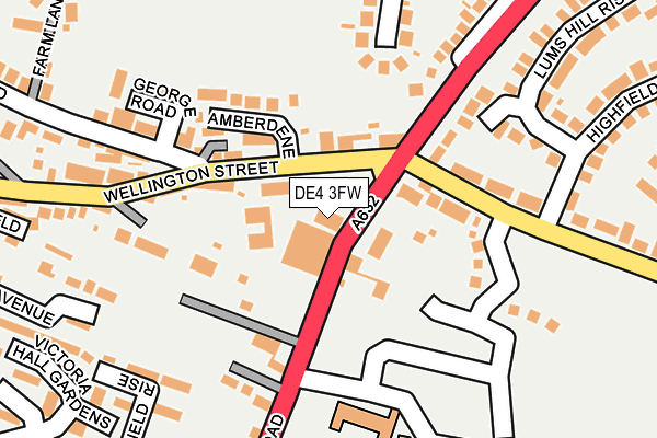 DE4 3FW map - OS OpenMap – Local (Ordnance Survey) DE4 3FW map - OS OpenMap – Local (Ordnance Survey)