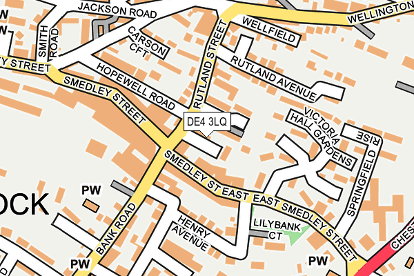 DE4 3LQ map - OS OpenMap – Local (Ordnance Survey) DE4 3LQ map - OS OpenMap – Local (Ordnance Survey)