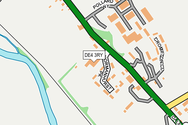 DE4 3RY map - OS OpenMap – Local (Ordnance Survey) DE4 3RY map - OS OpenMap – Local (Ordnance Survey)