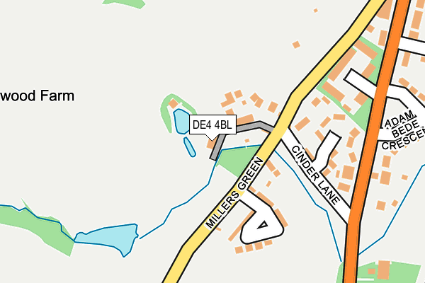 DE4 4BL map - OS OpenMap – Local (Ordnance Survey) DE4 4BL map - OS OpenMap – Local (Ordnance Survey)