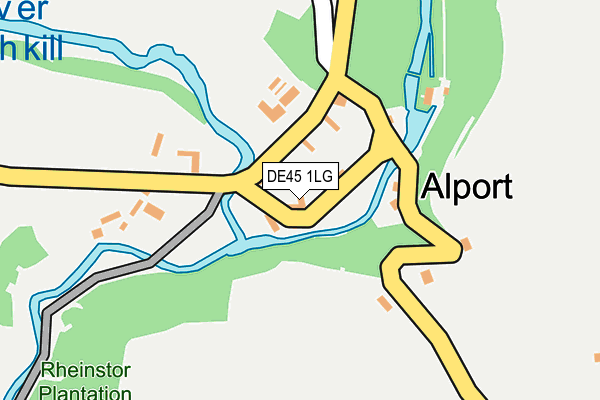 DE45 1LG map - OS OpenMap – Local (Ordnance Survey)
