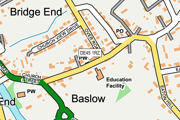 DE45 1RZ map - OS OpenMap – Local (Ordnance Survey) DE45 1RZ map - OS OpenMap – Local (Ordnance Survey)
