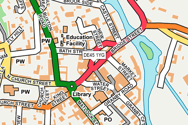 DE45 1YG map - OS OpenMap – Local (Ordnance Survey) DE45 1YG map - OS OpenMap – Local (Ordnance Survey)