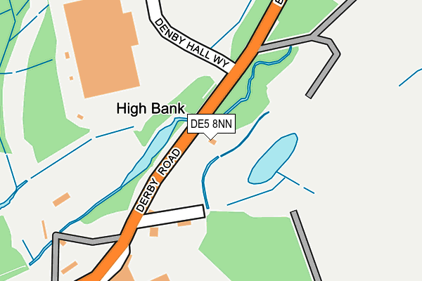 DE5 8NN map - OS OpenMap – Local (Ordnance Survey) DE5 8NN map - OS OpenMap – Local (Ordnance Survey)