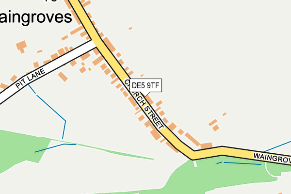 DE5 9TF map - OS OpenMap – Local (Ordnance Survey)