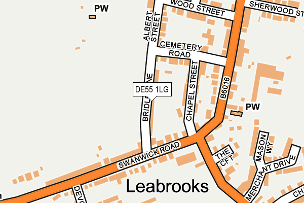 DE55 1LG map - OS OpenMap – Local (Ordnance Survey) DE55 1LG map - OS OpenMap – Local (Ordnance Survey)