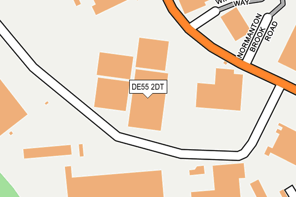 DE55 2DT map - OS OpenMap – Local (Ordnance Survey) DE55 2DT map - OS OpenMap – Local (Ordnance Survey)