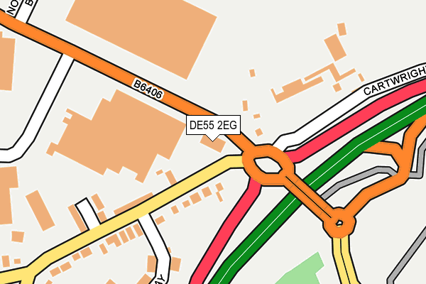 DE55 2EG map - OS OpenMap – Local (Ordnance Survey) DE55 2EG map - OS OpenMap – Local (Ordnance Survey)