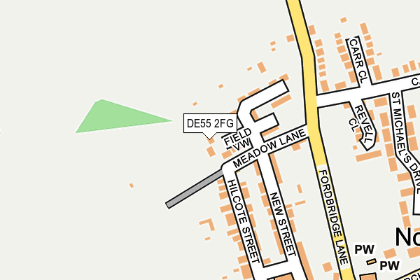 DE55 2FG map - OS OpenMap – Local (Ordnance Survey) DE55 2FG map - OS OpenMap – Local (Ordnance Survey)