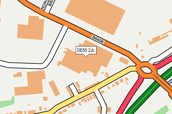 DE55 2JL map - OS OpenMap – Local (Ordnance Survey) DE55 2JL map - OS OpenMap – Local (Ordnance Survey)