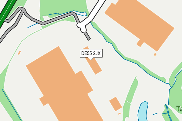 DE55 2JX map - OS OpenMap – Local (Ordnance Survey) DE55 2JX map - OS OpenMap – Local (Ordnance Survey)