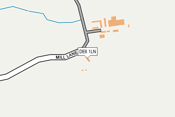 DE6 1LN map - OS OpenMap – Local (Ordnance Survey)