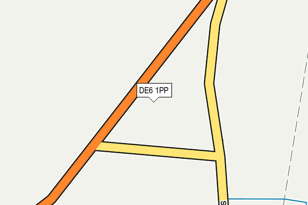 DE6 1PP map - OS OpenMap – Local (Ordnance Survey) DE6 1PP map - OS OpenMap – Local (Ordnance Survey)