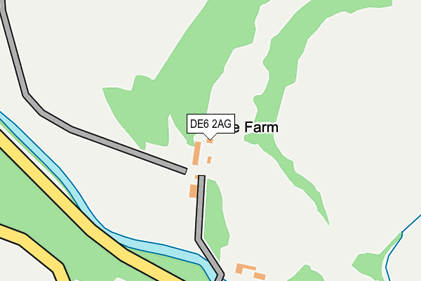 DE6 2AG map - OS OpenMap – Local (Ordnance Survey) DE6 2AG map - OS OpenMap – Local (Ordnance Survey)